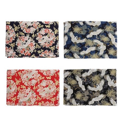 Quilten Patchwork Stoff Bronzing Kranich Muster