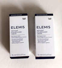 2 Elemis Peptide4 Eye Recovery Cream Firming Peptides 0.5 oz 15 mL Full Size NIB
