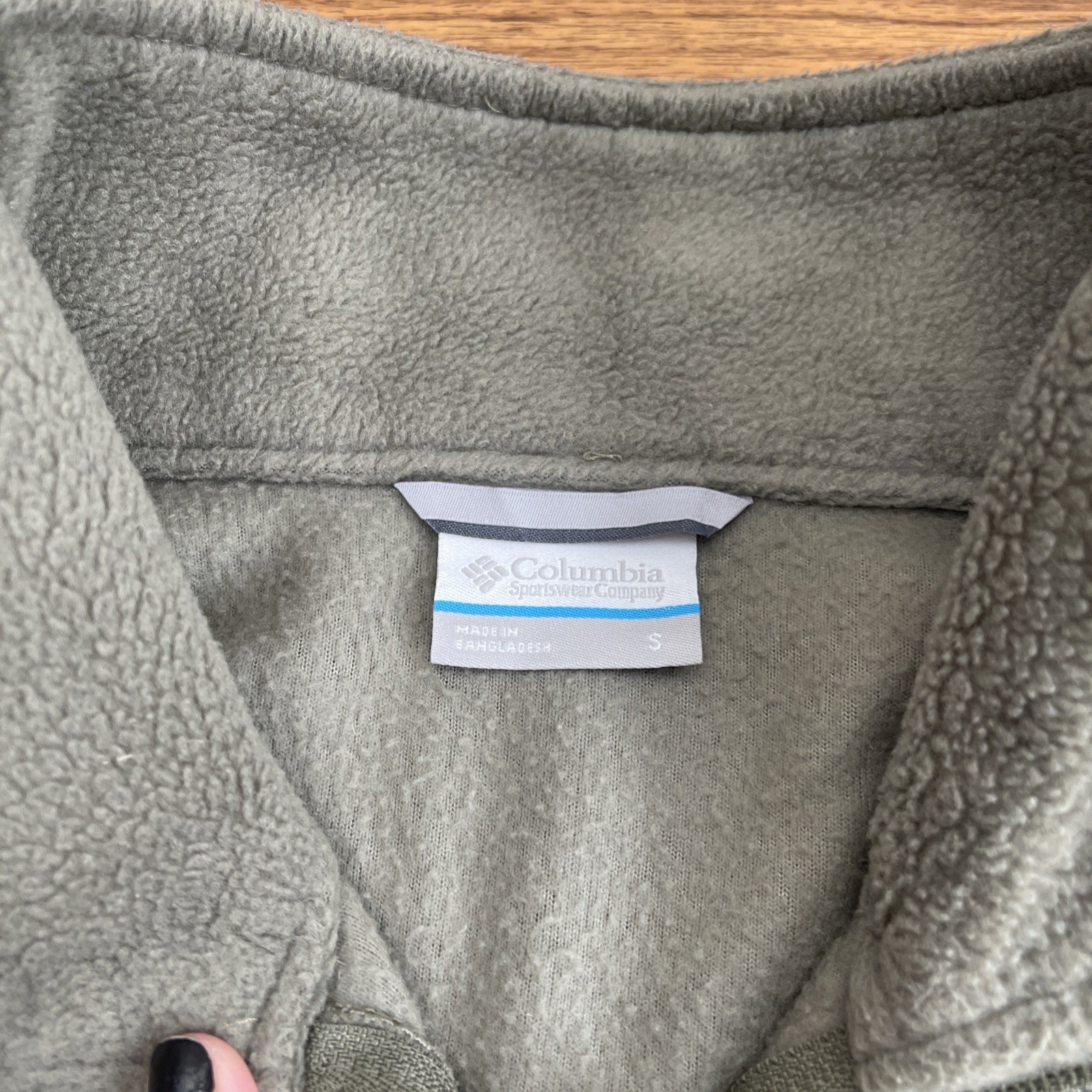 Columbia Green Basic Jacket SMALL Polyester Fleec… - image 6