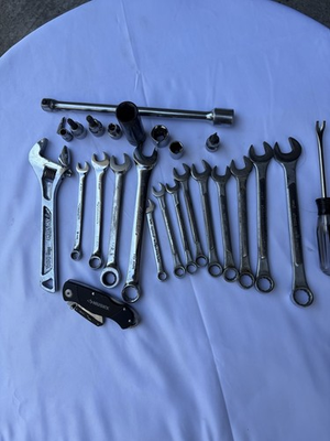 #ad #ad “25 assorted pre owned Husky wrenches and sockets many made in the U.S. $29.99