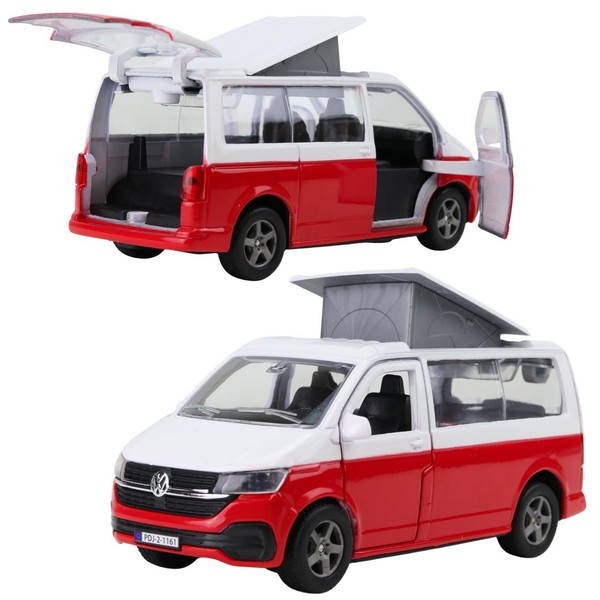 Vw T6 California Camper Bulli Volkswagen Mit Aufstelldach Modellauto 13,5Cm-image