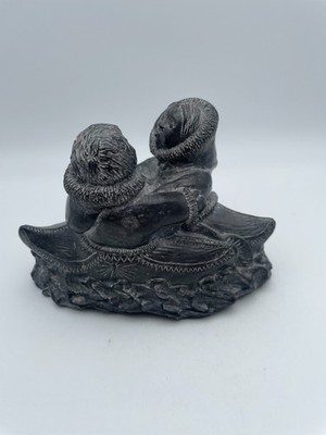 Wolf Original Sculptures Canada Inuit Eskimo Soapstone Style Art