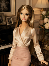 OOAK Vampire style integrity toys Repaint Poppy Parker Custom Art Doll Head