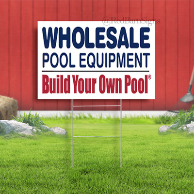 Wholesale Pool Equipment Indoor Outdoor Yard Sign with metal stakes | eBay