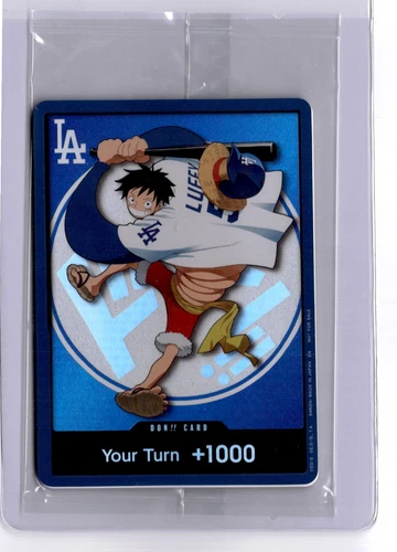 MONKEY D. LUFFY 2026 ONE PIECE x LOS ANGELES DODGERS DON PROMO CARD 07/02/2026