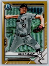 2021 bowman chrome baseball jared kelley gold refractor prospect rc 1/50 #174