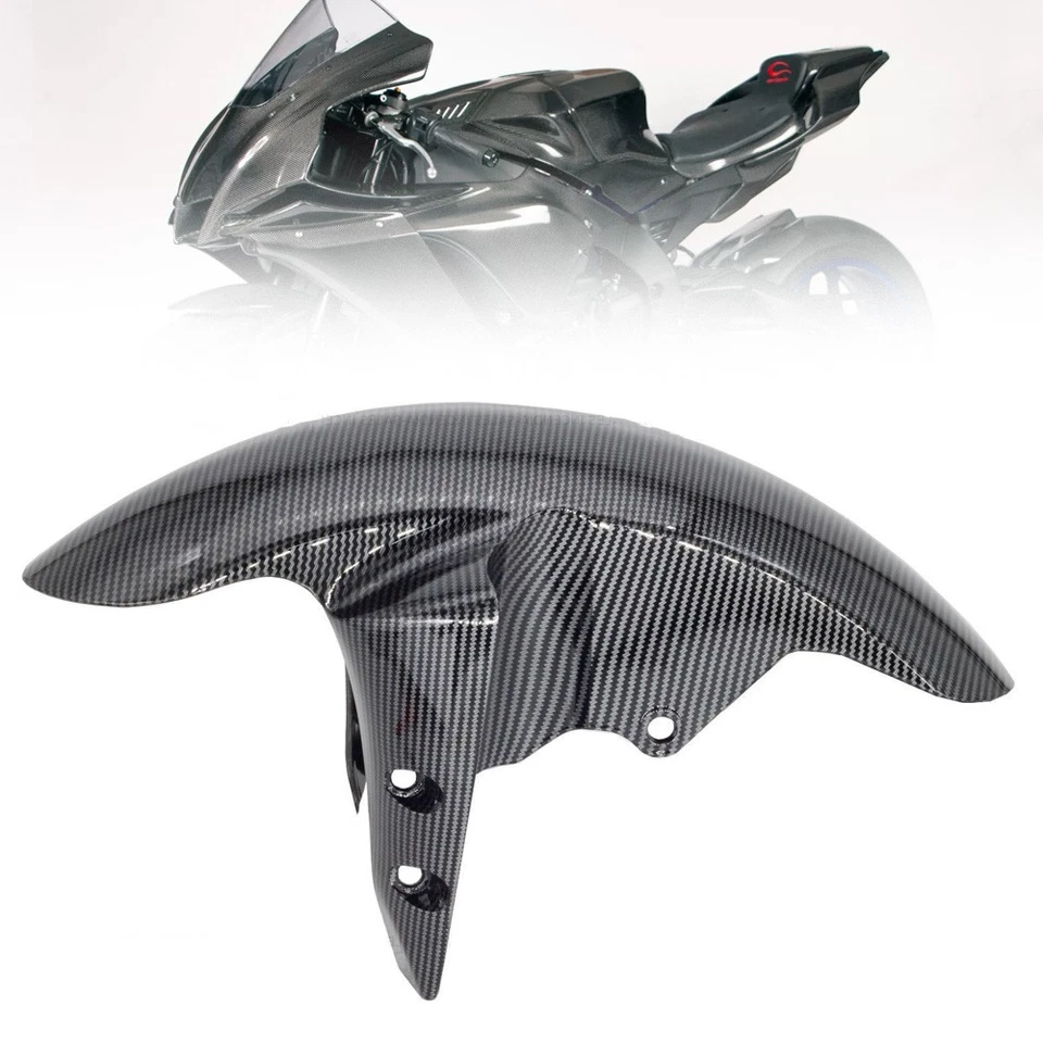 Guardabarros delantero guardabarros fibra de carbono para Yamaha YZF R1 2002-2008 Foto 2 de 4