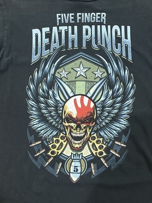 Five Finger Death Punch 2018 Tour Shirt 2 Sided Black MEDIUM
