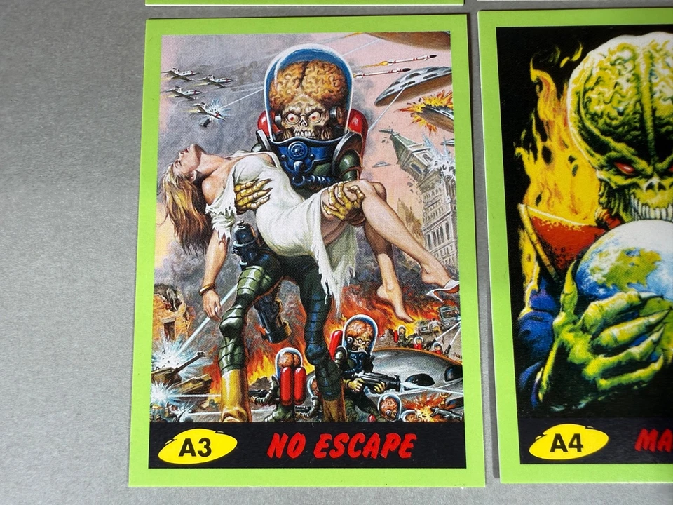 Vintage 2014 Topps Mars Attacks 4 Karten Promo Set A1-A4 Scrubbers Sammelkarten - Bild 4 von 4