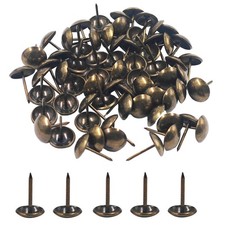 200 PCS Upholstery Tacks 16x20mm Decorative Furniture Nails Bronze Thumb