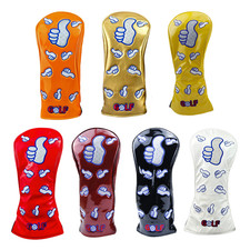 Golf Thumb Design MultiColor Wood Club Head Cover 1/3/5 Wood  UT Golf Accessory
