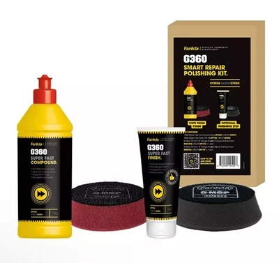 FARÉCLA Politur Set Polieren Auto Lackpolitur Farecla G360 SUPER FAST SYSTEM STARTER SET