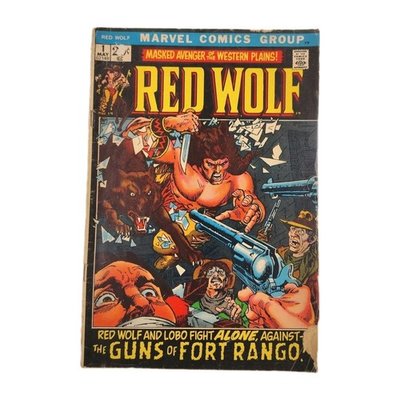 #ad Red Wolf #1 GD Marvel Comics 1972 1st Solo Series Buy 5 Get 1 FREE $5.75