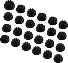 C&AHOME 24 pcs Wire Cube Plastic Connectors for Storage 24, Black 