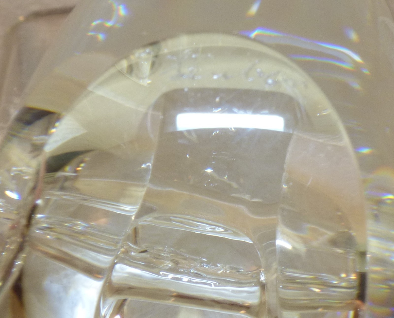 Signed STEUBEN Crystal Art Glass SNAIL Hand Cooler Figural Paperweight Vintage