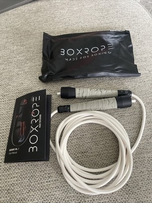 Box Rope High End Jumping Rope White for Training & Fitness Adjustable Length