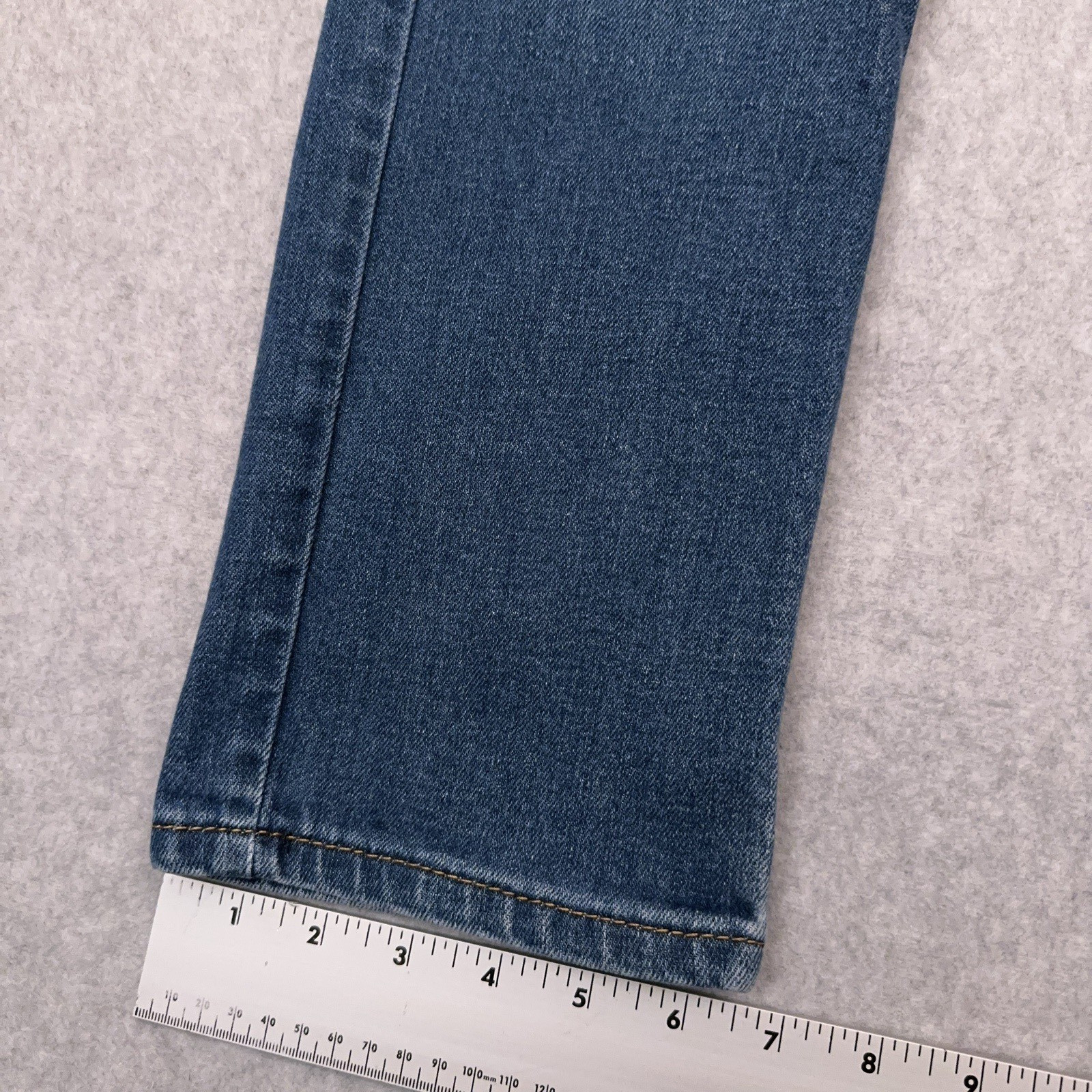 Levi's 514 Jeans Men's 27x28 Blue Slim Straight Stretch Denim Faded Whiskered thumbnail 5