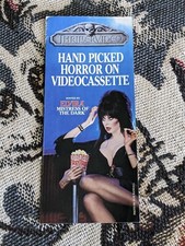 ELVIRA THRILLER VIDEO VHS BETAMAX VIDEO PROMO FOLDOUT HORROR RARE VINTAGE