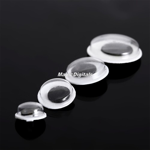 Großhandel 100× Aufnähen Wackelaugen zum Nähen Sammelalbum Spielzeug Handwerk Trimmen - Bild 3 von 19