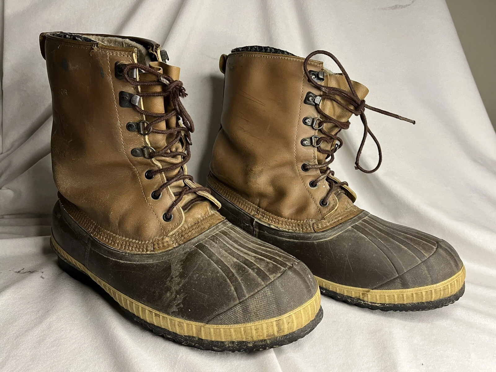 Sorel Superior Kaufman Winter Boots Men’s SZ 12 Brown Leather/Rubber Insulated