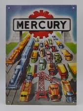 Plaque En Fer Blanc " MERCURY "