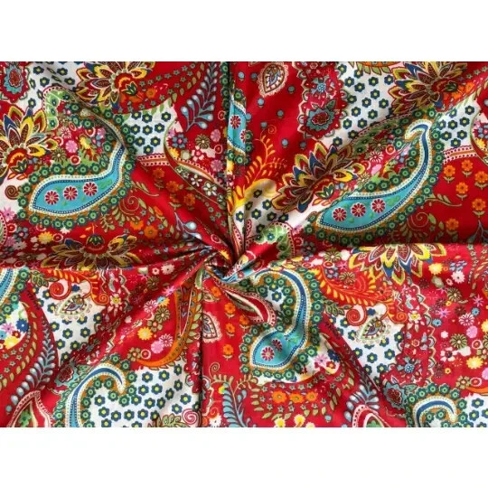 LOT 25 Yard HandBlock Print Handmade Cotton Indian Natural Sewing Crafts Fabric - Image 2 of 2