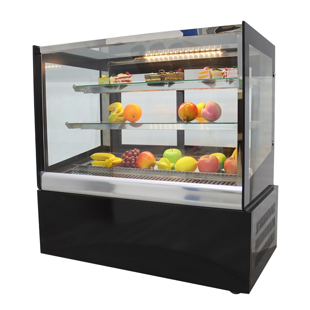 Right Angle Countertop Refrigerator Display Case