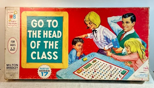 Vintage Milton Bradley Game – Go To The Head Of The Class Series 17