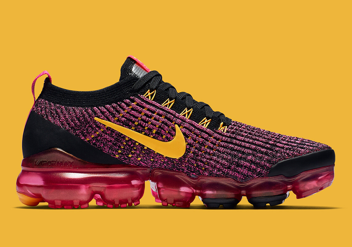 公式正規品!★AIR VAPORMAX FLYKNIT 3 FUCHSIA LASER ORANGE Nike Air VaporMax Flyknit 3 Laser/Fuschia/Orange Wmns AJ6910