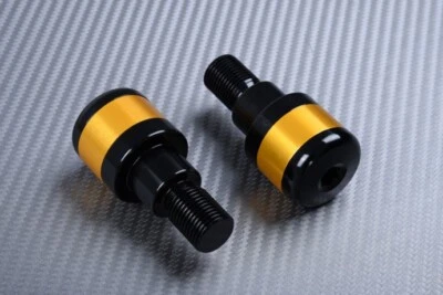 Paire D'Embouts de Guidon Couleur Or Ø 31 mm Pour YAMAHA T-MAX 500 2008-2011 - Photo 1/2