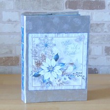 Winterzauber Junk Journal A5   Elegant in Bla...