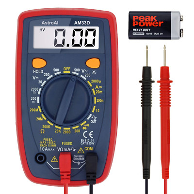 Probador De Corriente Digital Voltimetro Amperimetro Ohmimetro Multimetro Ac Dc