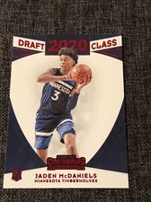 2020/21 Contenders Draft Class 2020 Jaden McDaniels Red Parallel