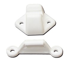 Kit 2 Fermaporta esterno bianco ricambio camper caravan camion porta gavone