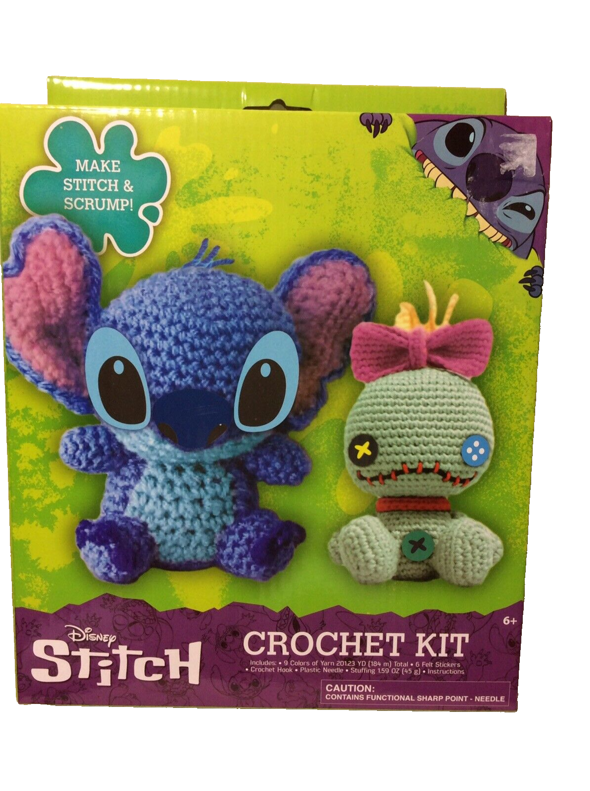 Disney Lilo and Stitch Crochet Craft Kit - Make Stitch and Scrump -  Everything You Need : : Home & Kitchen