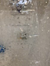 3D EVA Shower Curtain - Cat Eyes, Clear, Cobblestone, Rectangle, Water Cube