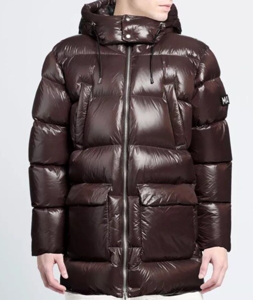MACKAGE Kendrick-R Down Quilted Jacket US40 L Brown Hooded