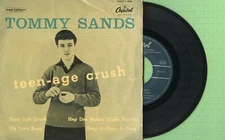 TOMMY SANDS / Teen-Age Crush / CAPITOL EAP 1-851 Pres Spain 1957 EP VG