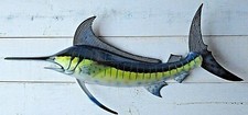 Marlin Hand Painted 28" Replica Wall Mount Sculpture Game Fishing Salt Water