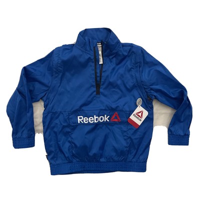 Reebok Boy's 6/7  Windbreaker Jacket Removable Sleeves To Best ~ Blue