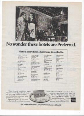 1979 American Express Card & Hammermill Papers Vintage Print Advertisements