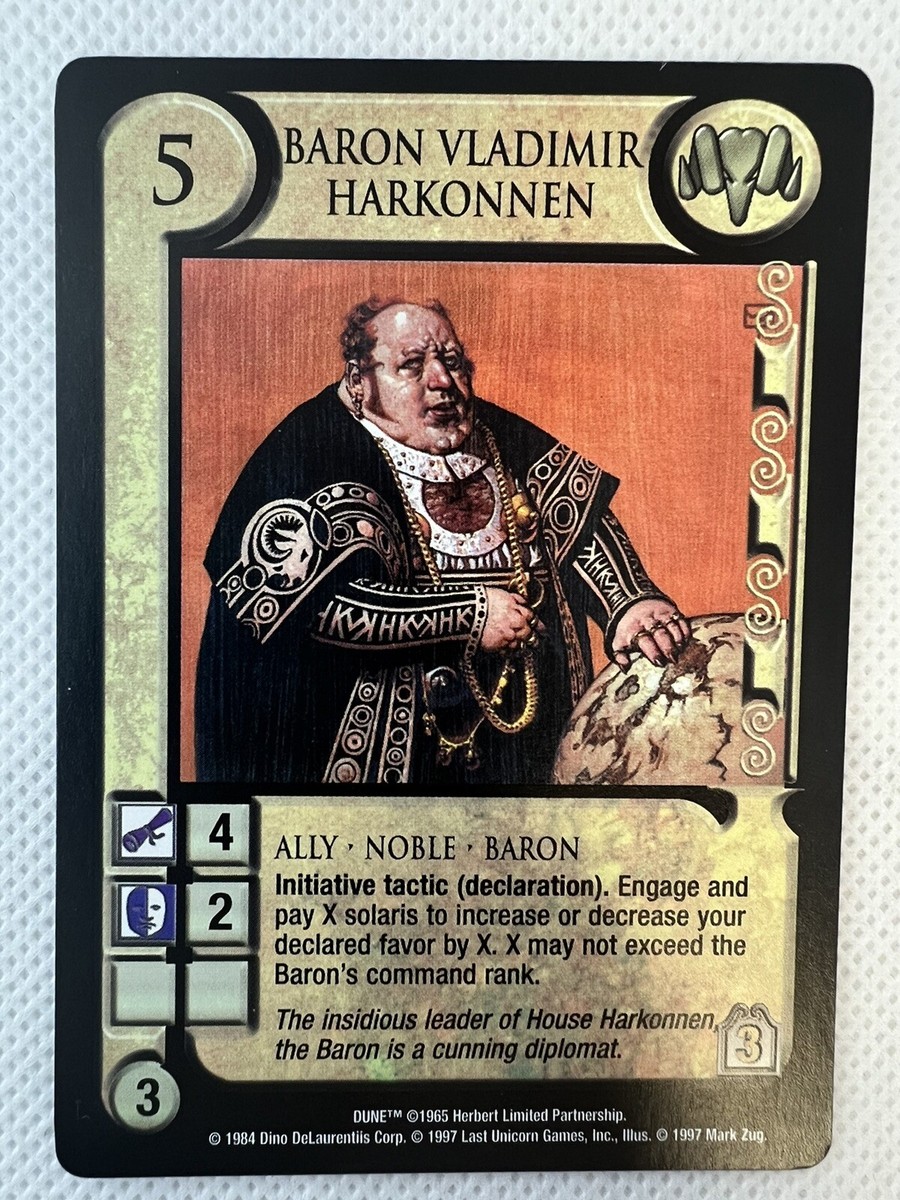 Topps Baron Vladimir Harkonnenサインカード Dune CCG Eye of the Storm Baron Vladimir Harkonnen | eBay