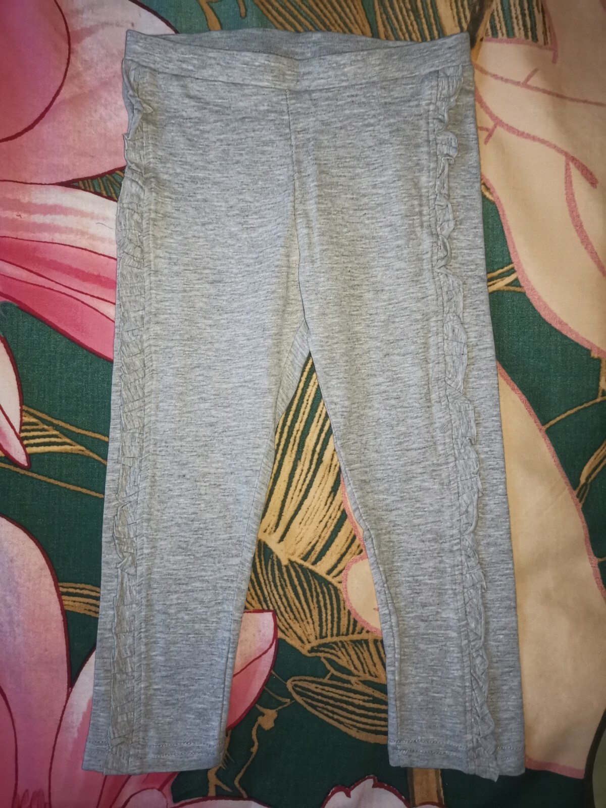 Primark Nutmeg Girl's heart frill leggings harem trousers set size 2-3 years image 4