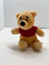 Vintage 6" Sitting Winnie the Pooh Bear Plush Disneyland Walt Disney World Toy