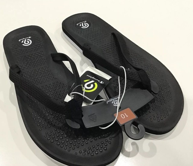 champion flip flops black