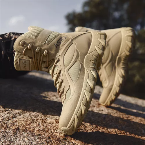 Botas tácticas militares para hombre Botas de senderismo Impermeables Ligeras Botas de combate - Imagen 8 de 17