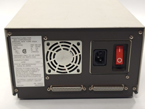Vintage IBM 3363 optical WORM drive - chip on bezel - Picture 6 of 7