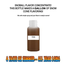COLA SYRUP MIX SHAVED ICE / SNOW CONE Flavor GALLON CONCENTRATE #1