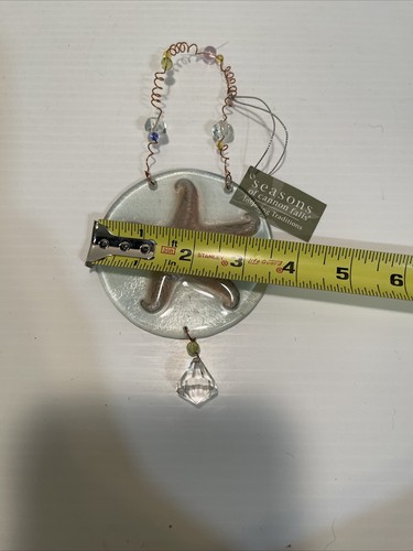 Schmelzglas Seestern Ornament Perlen Sonnenfänger Aufhänger Maritim Strand Deko Neu - Bild 7 von 7