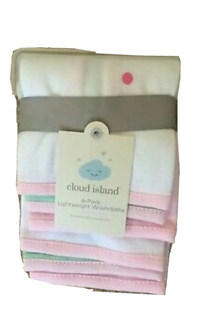 cloud island baby washcloths